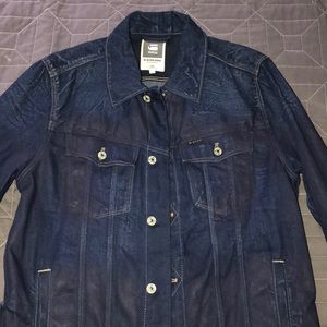 Authentic G star Distressed Jeans Jacket.